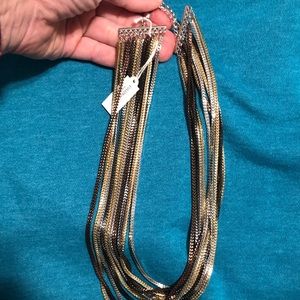 Park Lane multi-metal short necklace